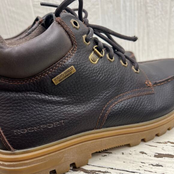 Rockport Works Boot RK6710 men’s 8 1/2 short leather ASTM F2413–18, MIC EH rated - Picture 3 of 10